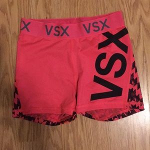Coral and black VSX shorties